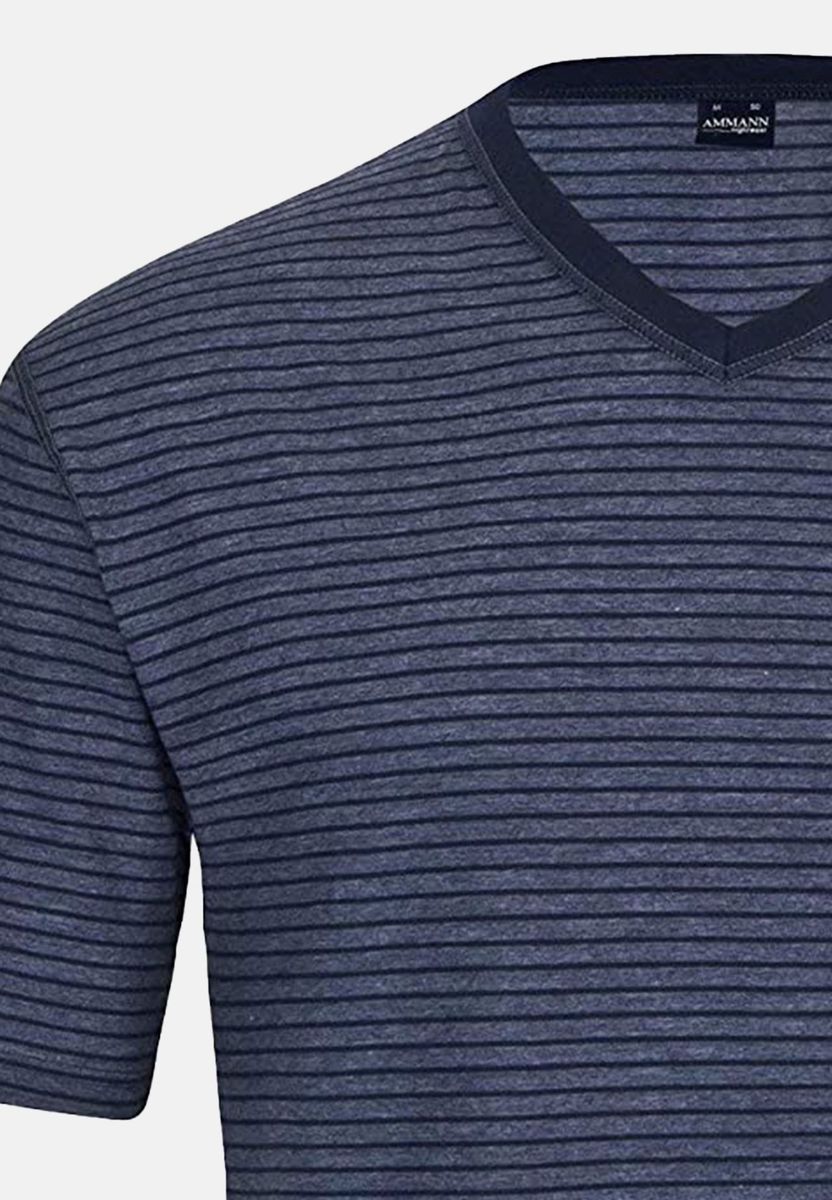 Herren Gestreiftes Kurzes Pyjama-Set