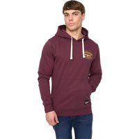 Crosshatch - "Motocross" Kapuzenpullover für Herren (Weinrot)