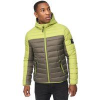 Zweifarbige Outdoor-Steppjacke