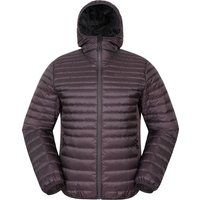 Mountain Warehouse - "Hybrid Extreme" Kapuzenjacke für Herren, Daunen-gefüllt, Federleicht (Dunkelbraun)