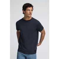Klassisches Rundhals Baumwollmischungs T-Shirt