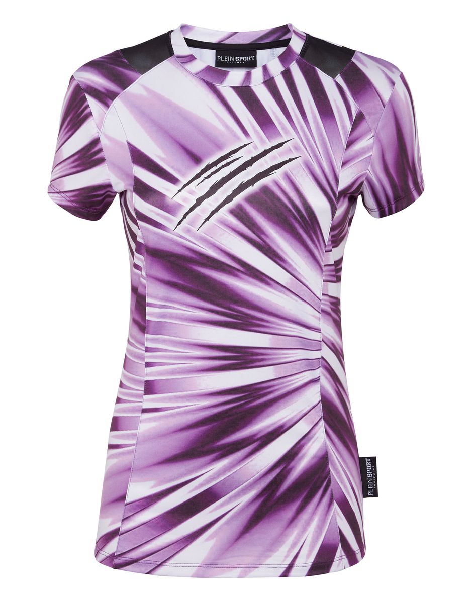 Performance-Oberteil mit dynamischem Scratch-Print