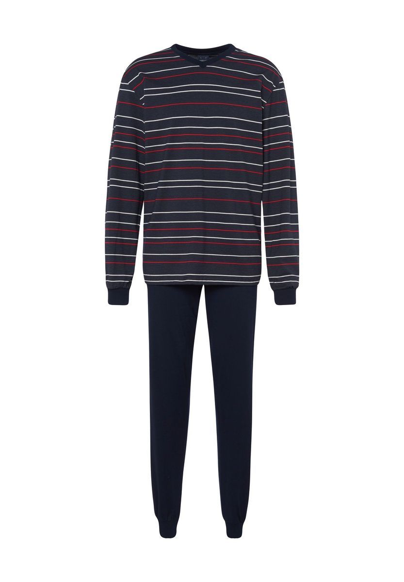 Herren Schlafanzug Set mit Streifen