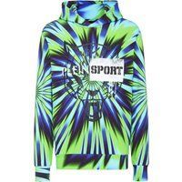 Tie-Dye Hoodie mit Wolf-Grafik