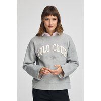 Locker geschnittenes Logo Baumwoll-Sweatshirt