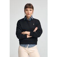 Boxy Fit Rundhals-Sweatshirt