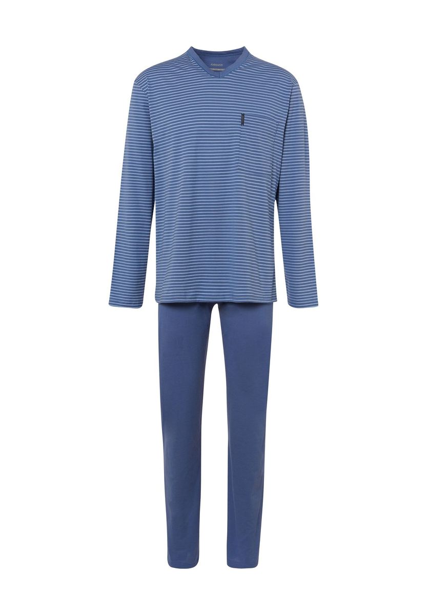 Herren Schlafanzug Set mit Streifen