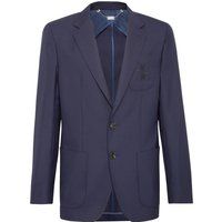 Klassischer Wollblazer mit zwei Knöpfen