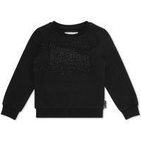 Kristallverziertes Rundhals-Sweatshirt