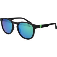 Runde Sonnenbrille mit verspiegelten Gläsern