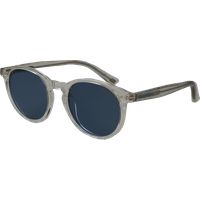Runde, transparente Sonnenbrille