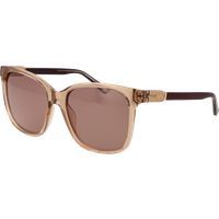 Damen Quadratische Vollrand Sonnenbrille Braun