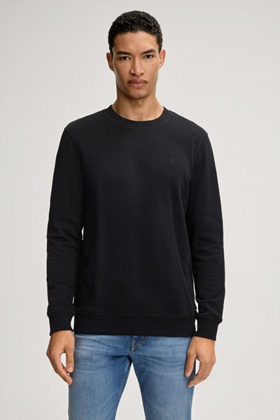 Sweatshirt Silas in Schwarz
