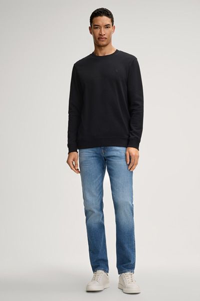 Sweatshirt Silas in Schwarz