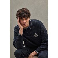 Gestricktes Poloshirt mit lockerer Passform
