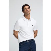 Klassisches Piqué-Baumwoll-Poloshirt