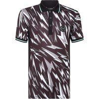 Kurzarm Poloshirt mit Muster