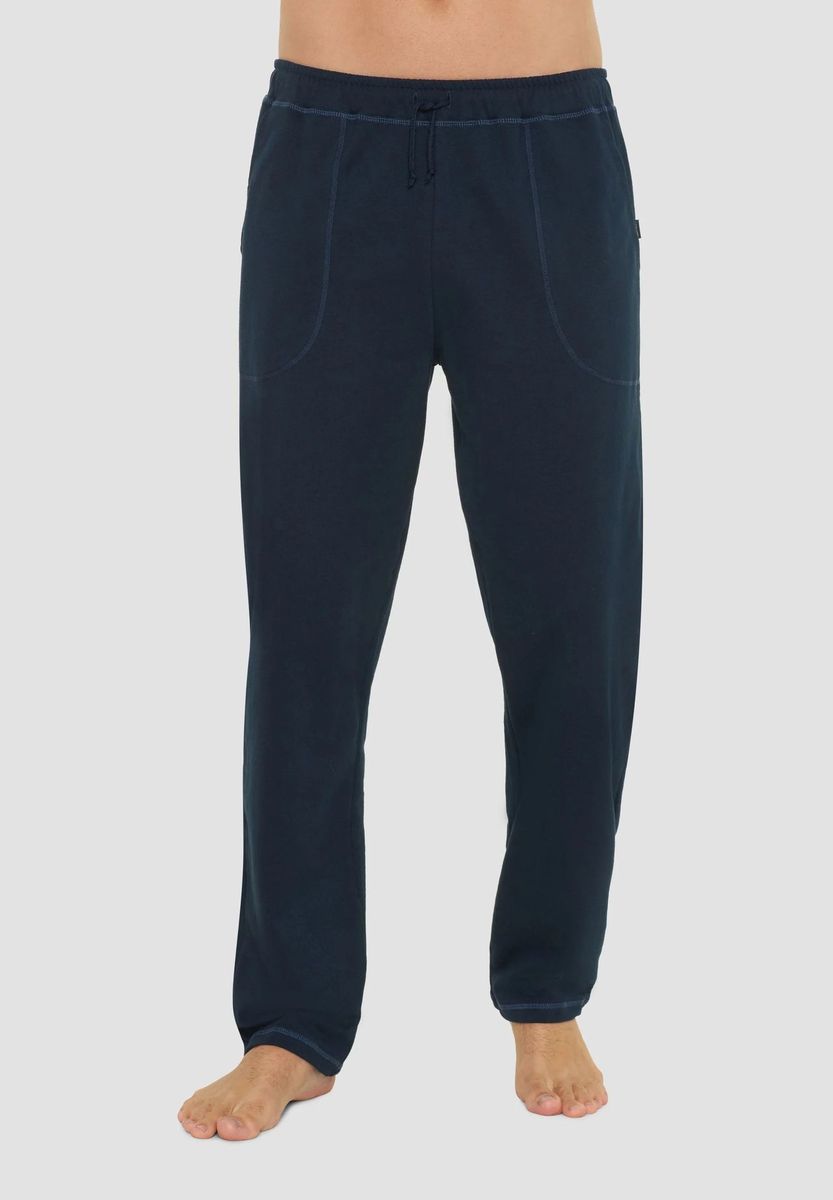 Herren-Loungehose mit Kordelzug in Blau