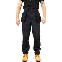 Caterpillar Nexus Holster Stretch Pocket Baumwoll Herren Schwarz Outdoor-Hose