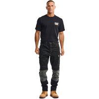 Caterpillar Essential Knie-Taschen Stretch Holster Polyester Herren schwarze Outdoor-Hosen