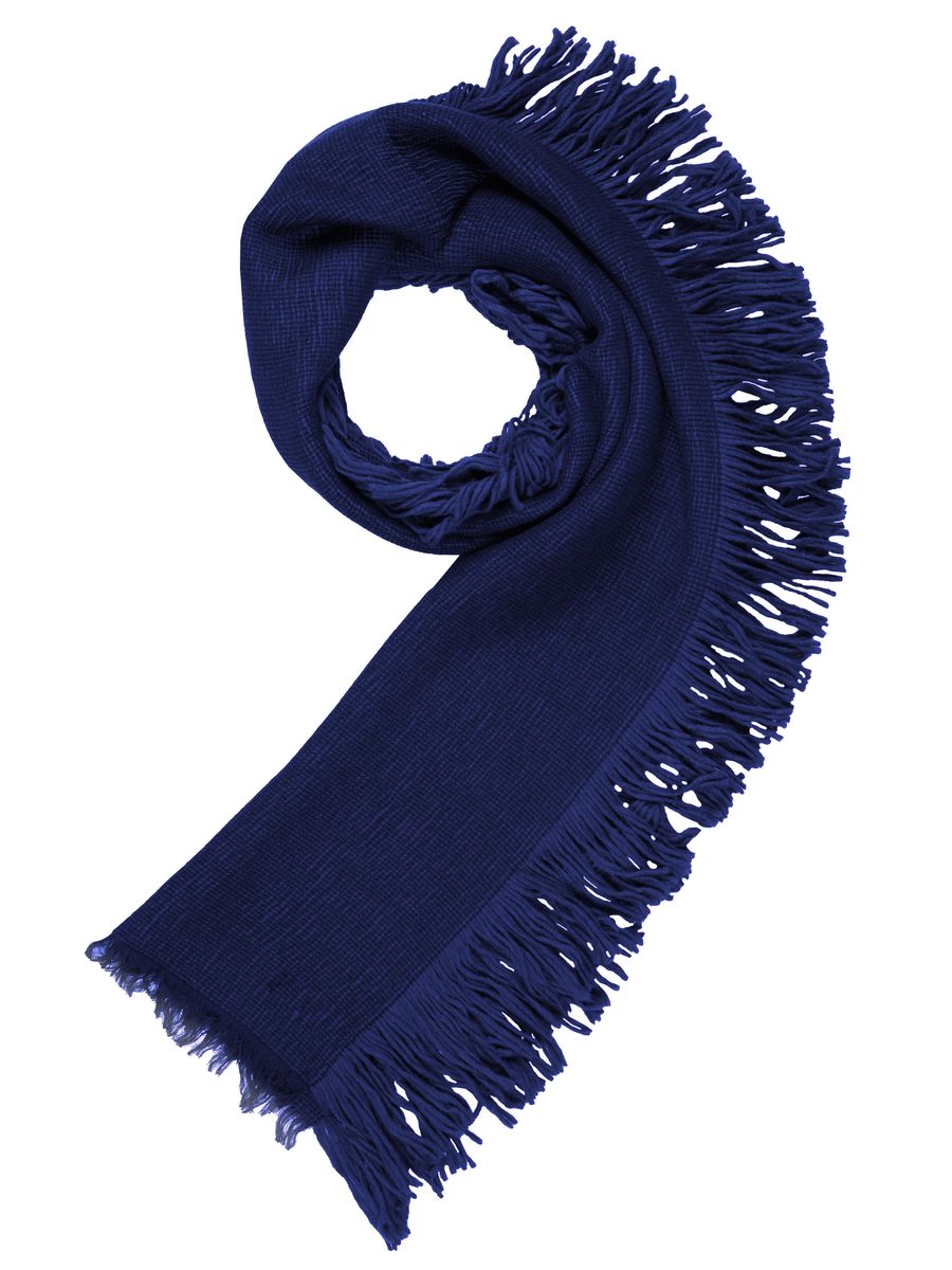 Schal mit Fransen, Uni, Unisex