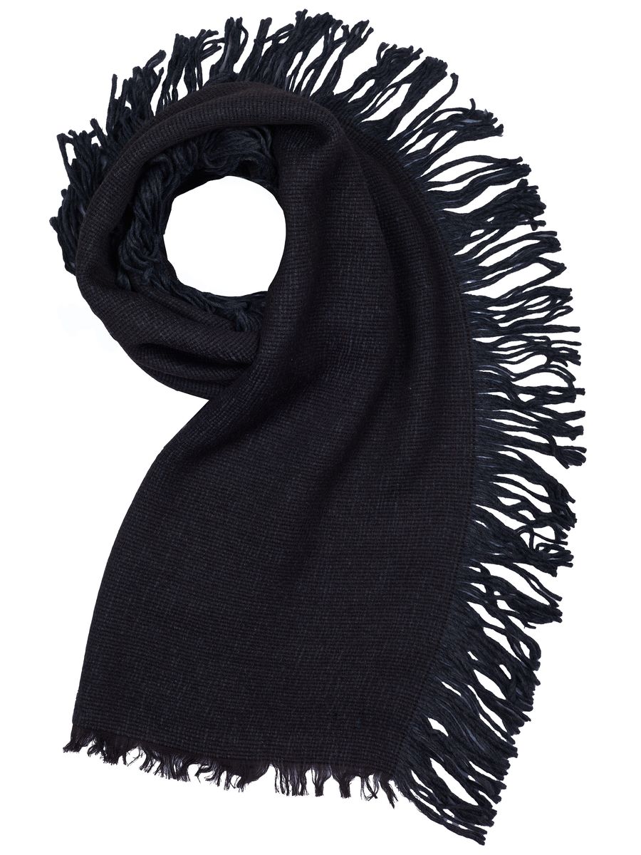 Schal mit Fransen, Uni, Unisex