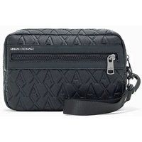Kulturtasche mit geprägtem Logo und Riemen