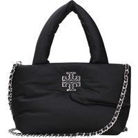 Schwarze Stoffhandtasche