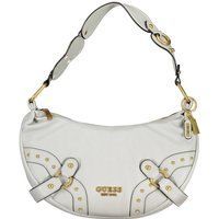 Gebogene Schultertasche mit Nietendetails