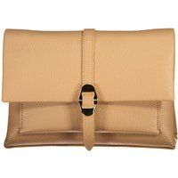 Leder-Umschlag-Clutch mit Riemen