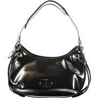 Schwarze Hobo-Tasche aus Lackleder