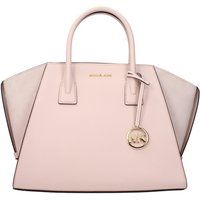 Rosa Leder-Handtasche