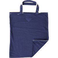Blaue Stoff Logo Tragetasche