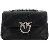 Gesteppte Ledertasche mit Vögeln