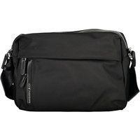 Schwarze Nylon Umhängetasche mit Taschen