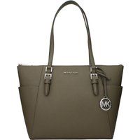 Grüne Leder-Schultertasche