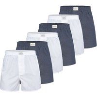 Herren Klassische Gewebte Boxershorts 6er-Pack