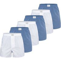 Herren Klassische Gewebte Boxershorts 6er-Pack