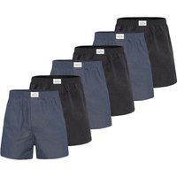 Herren Klassische Gewebte Boxershorts 6er-Pack