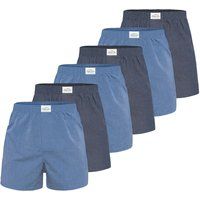 Herren Klassische Gewebte Boxershorts 6er-Pack