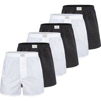 Herren Klassische Gewebte Boxershorts 6er-Pack