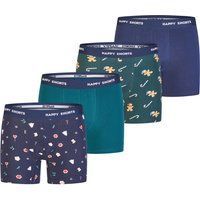 Herren Weihnachts Boxer Briefs 4er-Pack