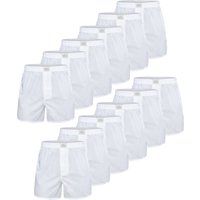 Herren gewebte Baumwoll-Boxershorts 12er-Pack
