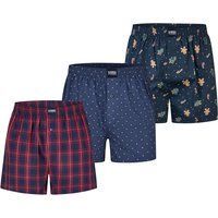 Herren Baumwoll Boxer Shorts Set mit Print
