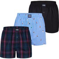 Herren Baumwoll Boxer Shorts Set mit Print