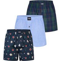 Herren Baumwoll Boxer Shorts Set mit Print