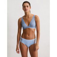 Geometrisches Spitzen-Bralette mit weichen Cups