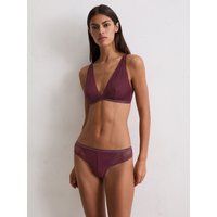 Geometrisches Spitzen-Bralette mit weichen Cups