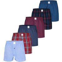 Herren Klassische Web-Boxershorts 6er-Pack
