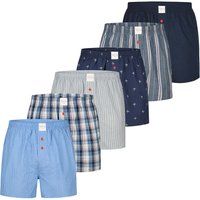 Retro Boxershorts mit Muster 6er-Pack